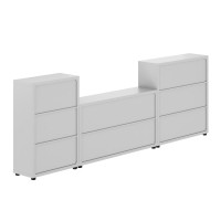 Julian 3Pc Storage Cabinet Set White