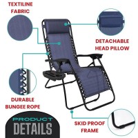 Amazingforless Zero Gravity Lounge Chair Adjustable Outdoor Reclining Chair Folding Patio Antigravity Indoor Outdoor Lounge Cha