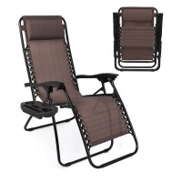 Amazingforless Zero Gravity Lounge Chair Adjustable Outdoor Reclining Chair Folding Patio Antigravity Indoor Outdoor Lounge Cha