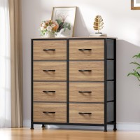 Yitahome Dresser With 8 Drawers Fabric Storage Tower Organizer Unit For Bedroom Living Room Hallway Closets Sturdy Steel