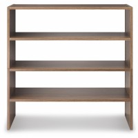 Whitmor Wood Stackable 2Shelf Shoe Rack Walnut 24 Inches