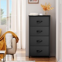 Yitahome Storage Tower With 4 Drawers Fabric Dresser Organizer Unit For Bedroom Living Room Closets Sturdy Steel Frame E