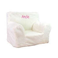 Dibsies Personalized Creative Wonders Toddler Chair Ages 15 To 4 Years Old White Sherpa