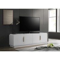 Palmer 70 W Inch White 4Door Tv Stand