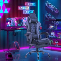 Homall Gaming Chair Computer Chair With Footrest And Massage Lumbar Support Ergonomic High Back Video Game Chair With Swivel S