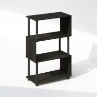 Furinno Reed 4Tier Sshaped Bookcase Bookshelf Espresso