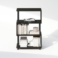 Furinno Reed 4Tier Sshaped Bookcase Bookshelf Espresso