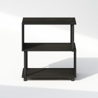 Furinno Reed 3Tier Sshaped Bookcase Bookshelf Espresso