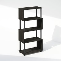 Furinno Reed 5Tier Sshaped Bookcase Bookshelf Espresso