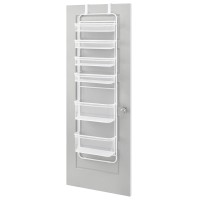 Whitmor Over The Door Organizer 6 Sections Pantry Bathroom Accessory Organizer Metal And Mesh White