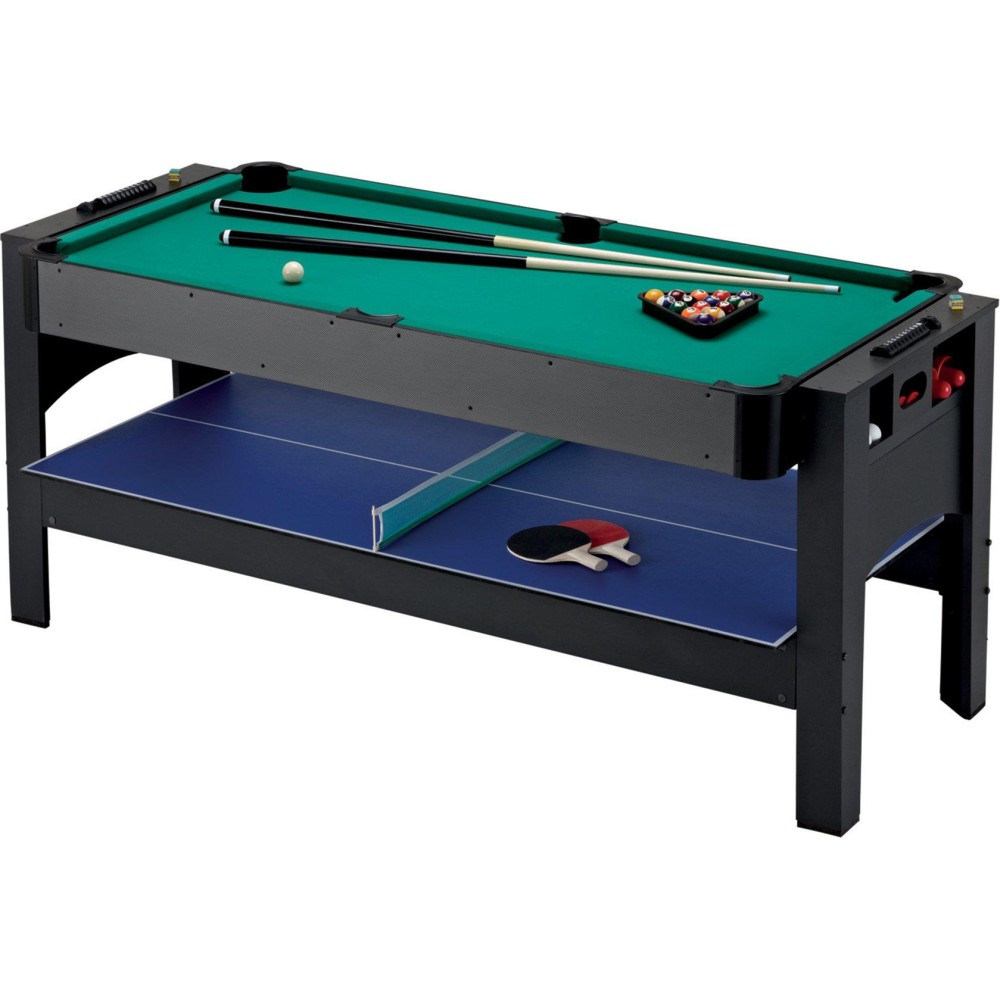 Fat Cat By Gld Products Original 3In1 6Foot Flip Game Table Air Hockey Billiards And Table Tennis