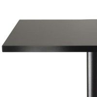Obsidian Square Dining Table, Black