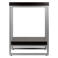 Jared End Table, Gray and Espresso