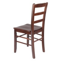 Benjamin 2-Pc Ladder-back Chair Set, Walnut