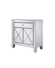 1 Drawer 2 Doors Cabinet 28 in. x 13-1/4 in. x 28-1/4 in. in Silver paint