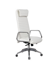 Fine Mod Imports Ox Office Chair High Back, White
