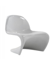 Fine Mod Shape Side Dining Chair, White