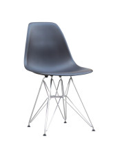 Fine Mod Imports WireLeg Dining Side Chair, Black