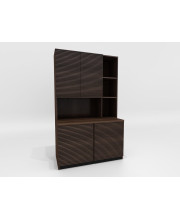 47 Bookcase/Storage Cabinet in Brazilian Cherry wood with a cognac finish"