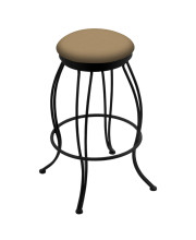 3000 Georgian 25" Swivel Counter Stool with Black Wrinkle Finish and Canter Sand Seat