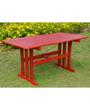 Acacia Rectangular Dining Table -Barn Red