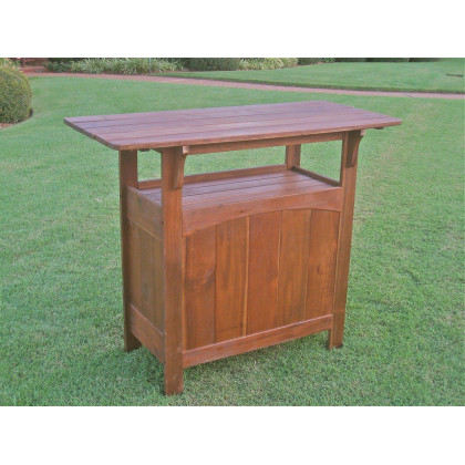 Wood Bar Table -Brown