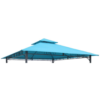 St. Kitts Replacement Canopy For 10 Ft. Canopy Gazebo -Aqua Blue