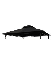 St. Kitts Replacement Canopy For 10 Ft. Canopy Gazebo -Black