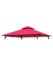 St. Kitts Replacement Canopy For 10 Ft. Canopy Gazebo -Cranberry