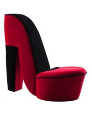 AC31-R Large Shoe Chair Red/Pink Finish