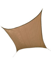 12 ft. / 3,7 m Square Shade Sail - Sand 230 gsm