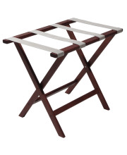 Wooden Mallet Deluxe Straight Leg Luggage Rack , Mahogany