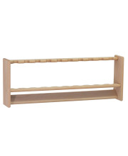 Wooden Mallet Pool Cue Rack, 10 Cue , Unfinished