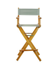 30" Director's Chair Honey Oak Frame-Gray Canvas