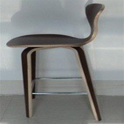Fine Mod Imports Wooden Counter Chair 25", Walnut
