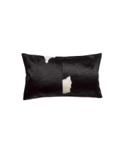 Cowhide Pillow 12X20 - Black & White