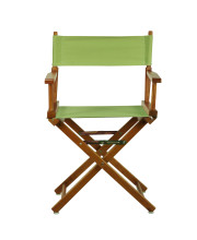 18" Director's Chair Honey Oak Frame-Lime Green Canvas