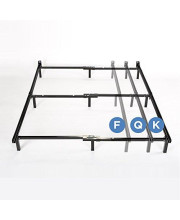 Zinus Michelle Compack Adjustable Steel Bed Frame, for Box Spring and Mattress Set, Fits Full to King
