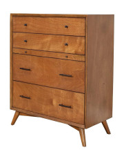 Alpine Furniture Flynn chest, 38 W x 18 D x 43 H, Acorn