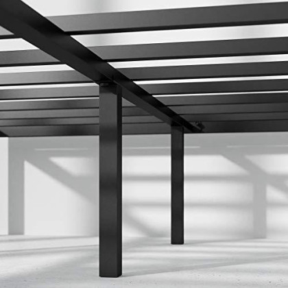 Zinus Van 16 Inch Metal Platform Bed Frame with Steel Slat Support / Mattress Foundation, Queen