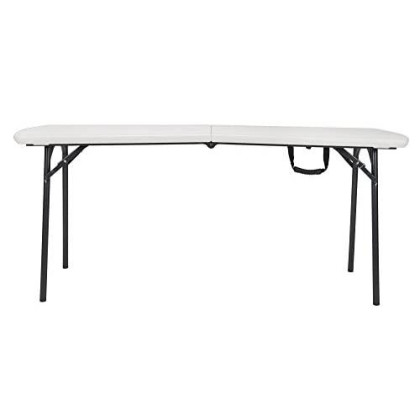 Cosco Products Diamond Series 300 lb. Weight Capacity Folding Table, 6 X 30", White