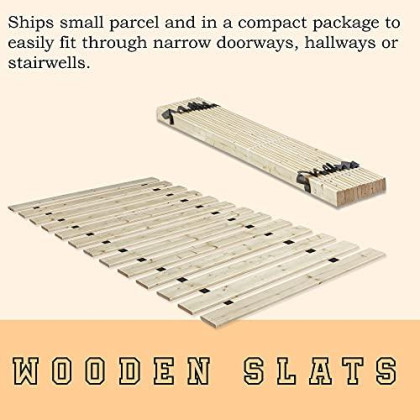 -Mattress Comfort 0.75-Inch Heavy Duty -Mattress Support Wooden Bunkie -Board/Slats,California King