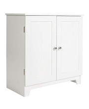 Redmon 5224 Contemporary Country Double Door Cabinet, One Size, White
