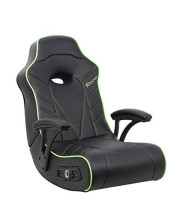 X Rocker Limewire 2.1 BT Floor Rocker Gaming Chair, 36.2" x 20.8" x 31.5", Black/Green