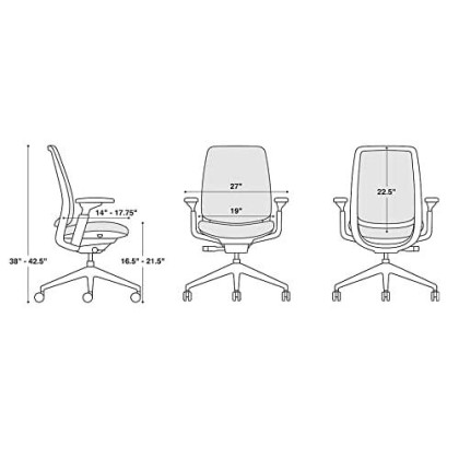 Steelcase Series 2 Office Chair, Air Back, Wheels for Hard Flooring, Era Fabric (Pink Lemonade)