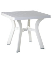 Viva Resin Square Dining Table 31 inch White