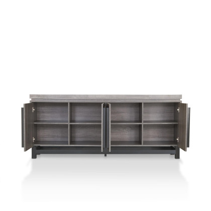 Yvonne Large Buffet Table Contemporary Style - Cappuccino