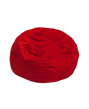 Small Solid Red Kids Bean Bag Chair - DG-BEAN-SMALL-SOLID-RED-GG