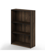 Furinno JAYA Simple Home 3-Tier Adjustable Shelf Bookcase, Columbia Walnut, 14151R1CWN
