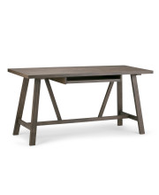 Dylan Solid Wood Desk in Driftwood